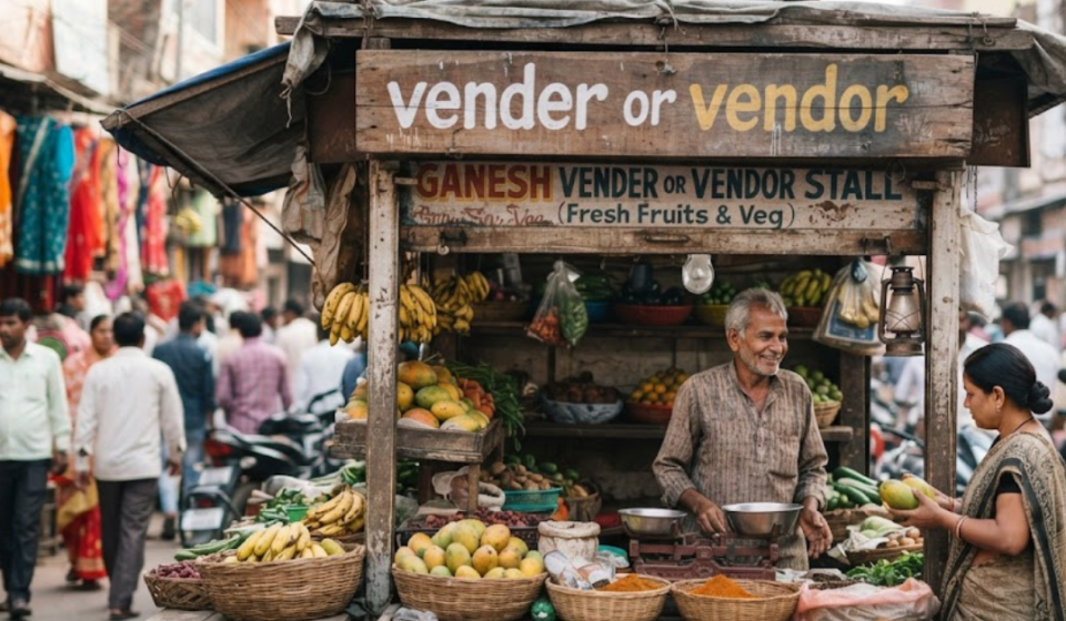 Vender or Vendor? The Correct Spelling Explained
