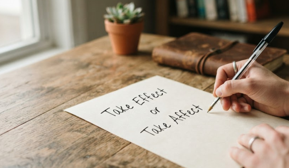 Take Effect or Take Affect? The Correct Phrase Explained