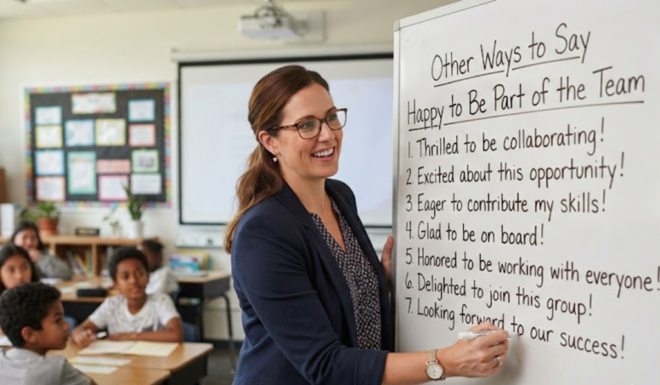 15 Other Ways to Say Happy to Be Part of the Team