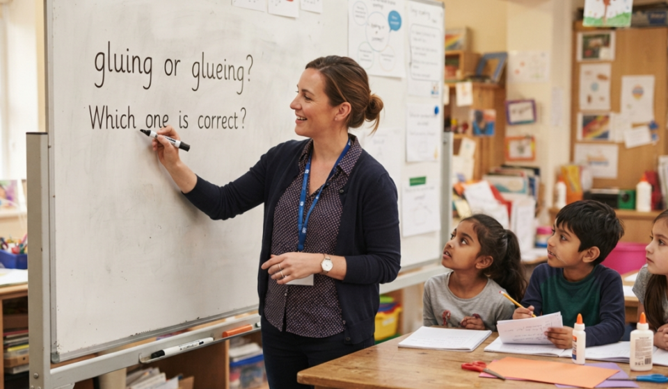 Gluing or Glueing: Which Spelling Is Correct?