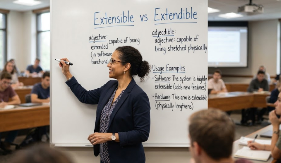 Extensible vs Extendible: What’s the Difference?