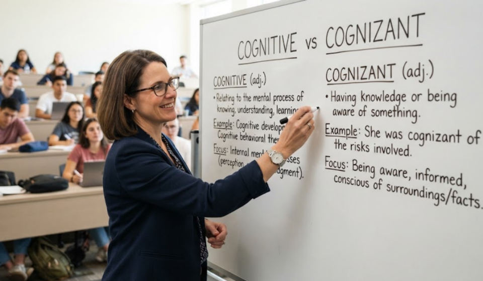 Cognitive vs Cognizant: What’s the Difference?