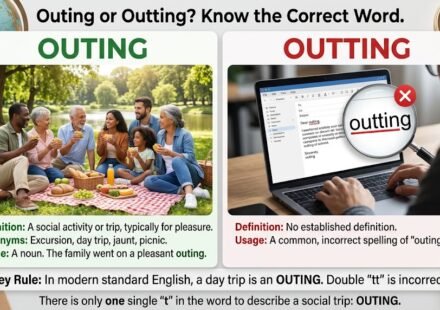 Outting or Outing: Meaning, Spelling, Ideas and Tips