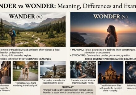 Wander vs Wonder: Meaning, Differences and Examples
